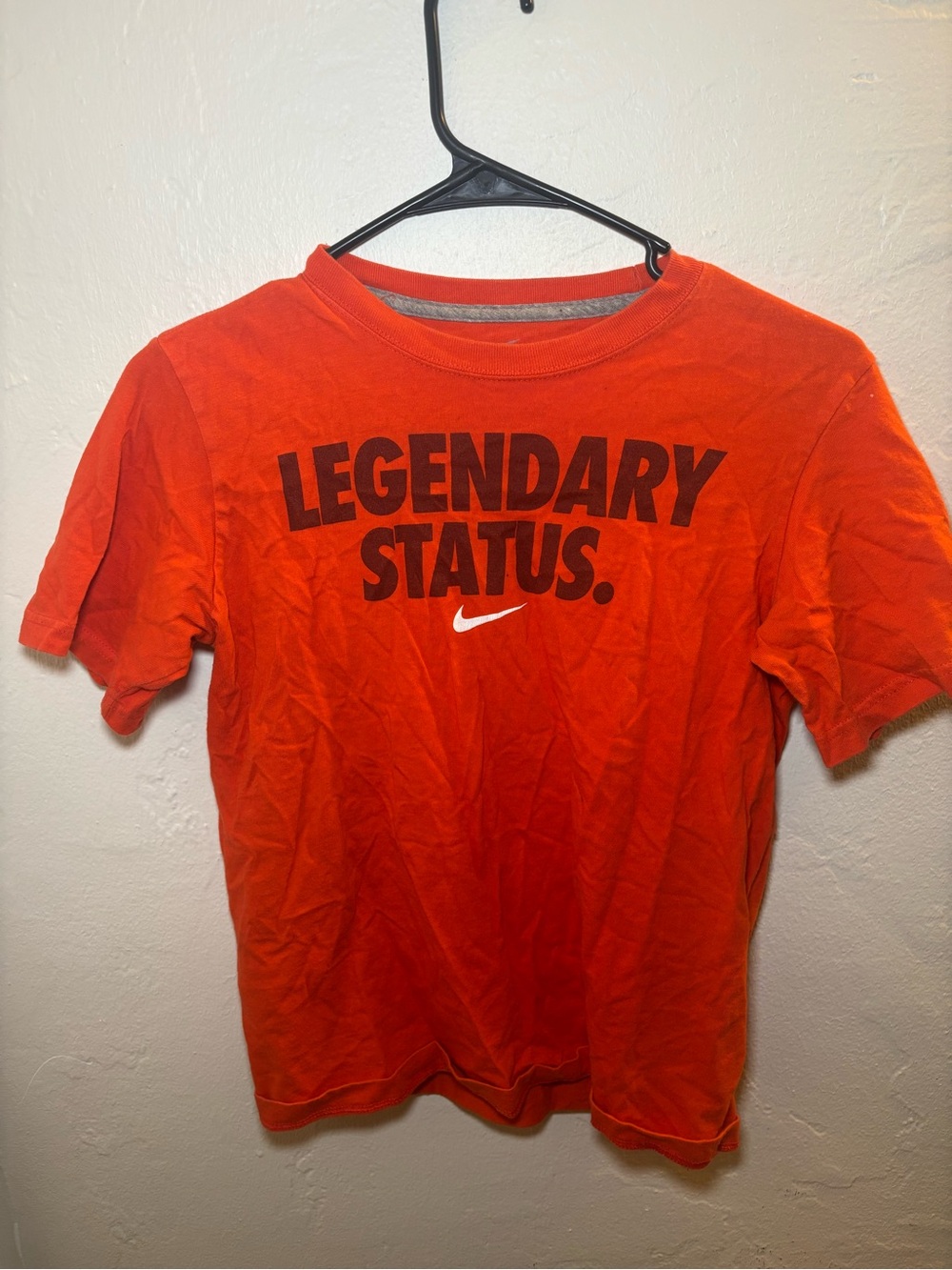 Nike Men’s Orange 'Legendary Status' Graphic Tee